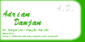 adrian damjan business card